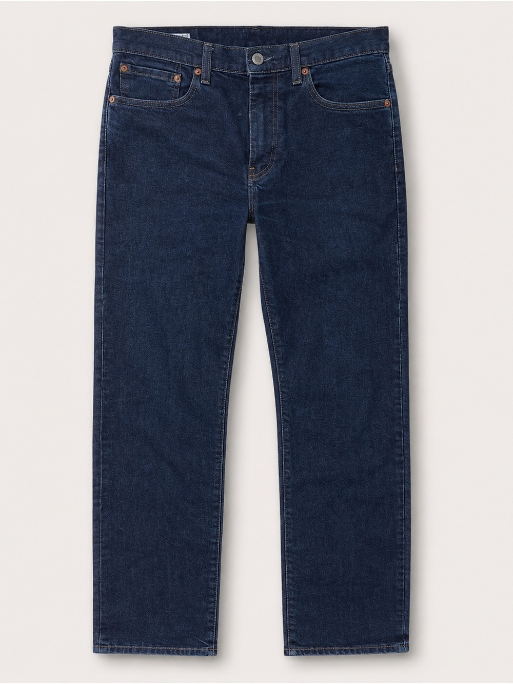 Men's Dark Blue Straight-Leg Jeans